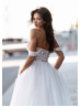 Off Shoulder Beaded White Tulle Stunning Wedding Dress Off Shoulder Beaded White Tulle Stunning Wedding Dress